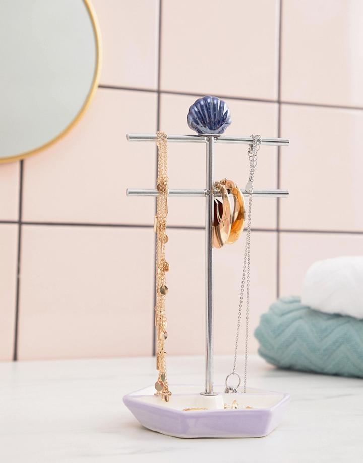 Typo Oil Slick Jewellery Stand - Multi