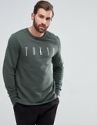 Asos Sweatshirt With Tokyo Print - Green