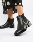 Aldo Eraylia Stud Chelsea Leather Boots - Black
