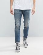 G-star 3301 Slim Jean Medium Aged Wash - Blue