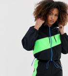 Collusion Color Block Track Jacket - Multi