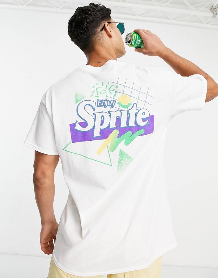 New Look Sprite Back Print T-shirt In White
