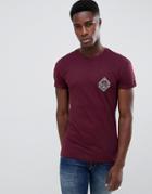 New Look T-shirt With Nyc Print In Burgundy - Red