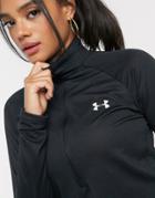 Under Armour Tech 1/2 Zip Long Sleeve Top In Black