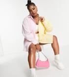 Collusion Plus Exclusive Color Block Shirt In Pink And Yellow - Part Of A Set-multi