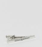Noose & Monkey Printed Logo Tie Bar (+) - Silver