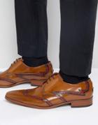 Jeffery West Lille Leather Brogue Tan - Tan