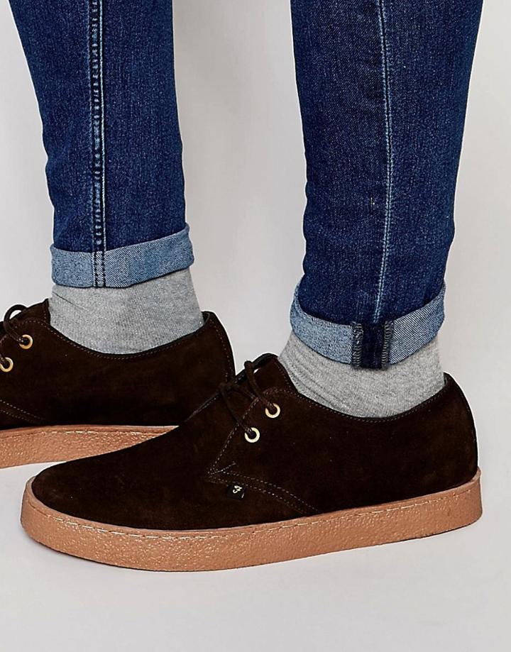 Farah Fame Suede Chukka Shoes - Brown