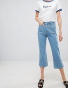 Ryder Aubrey Cropped Jeans - Blue