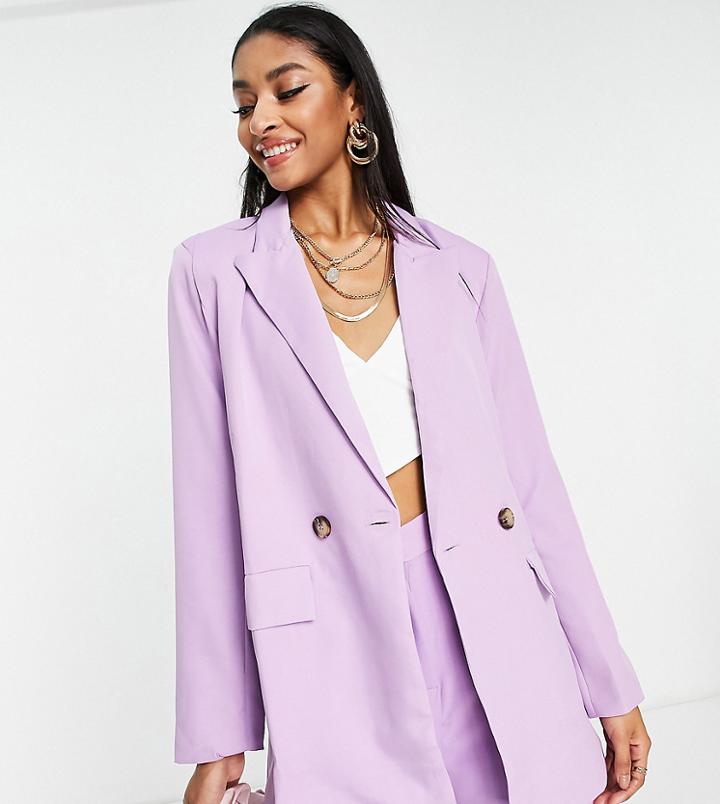 Naanaa Tall Dad Blazer In Purple