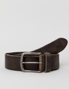 Jack & Jones Charcoal Leather Belt - Gray