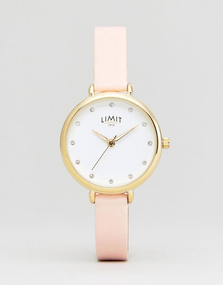 Limit 6221.37 Faux Leather Watch In Pink - Pink