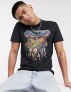 Asos Design Masters Of The Universe T-shirt With Front Print-black