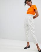 Monki High Waist Stripe Pants - Multi