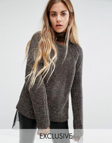 Seint Relaxed Sweater In Rainbow Fleck - Multi