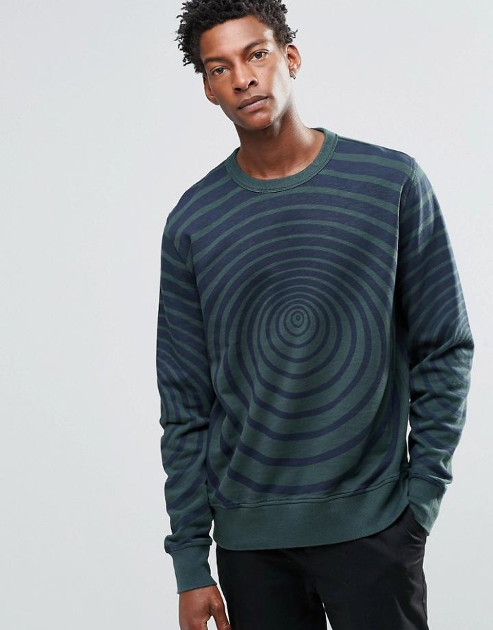 Ymc Printed Sweatshirt - Green