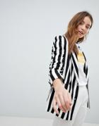 Bershka Bold Stripe Blazer - Multi