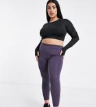 Nike Training Plus Luxe One Tight 7/8 Legging In Purple