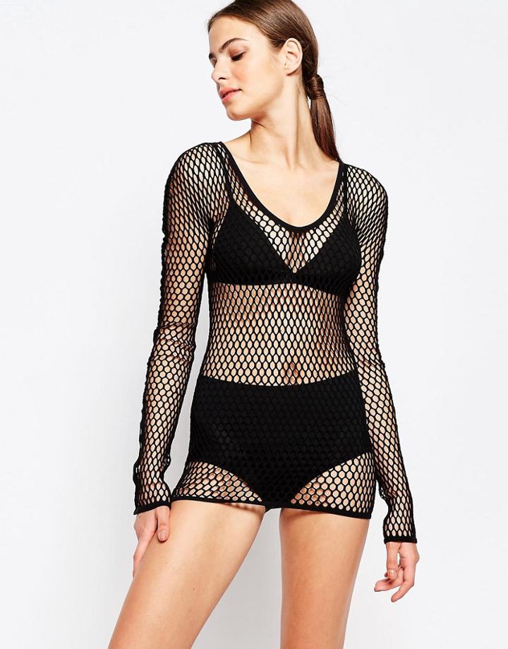 Wolford Netsation Long Sleeve Top - Black