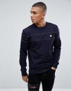 Le Brevechain Stitch Sweatshirt - Navy