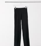 Vero Moda Petite Slit-front Pants In Black
