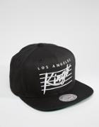 Mitchell & Ness Snapback Cap Cursive Script La Kings - Black