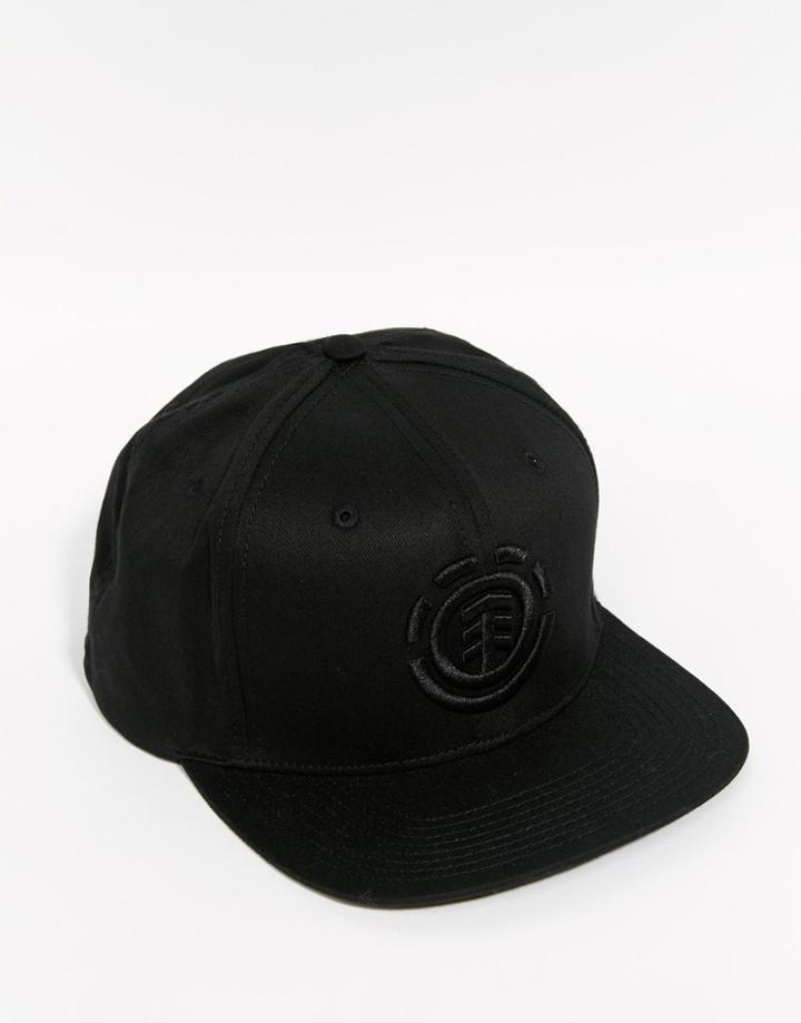 Element Knutsen Snapback Cap - Black