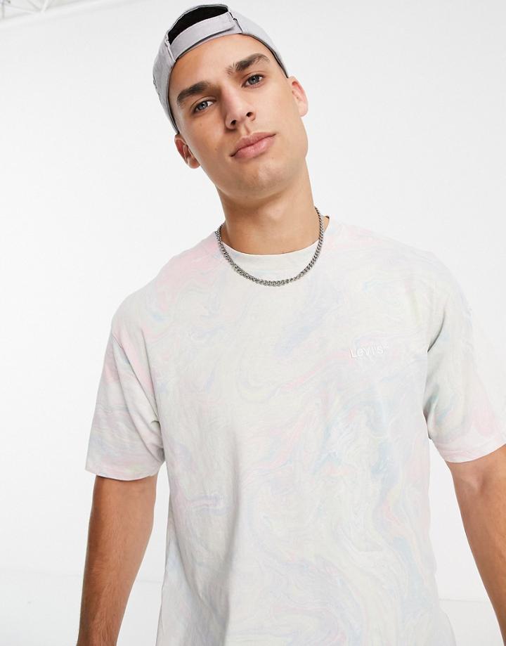 Levi's Red Tab Vintage Fit T-shirt In Marble Dye Print-multi