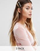 Johnny Loves Rosie Trip Metal Hair Clips - Multi