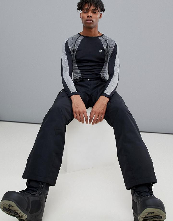Protest Ken Thermo Long Sleeve Top In Black - Black