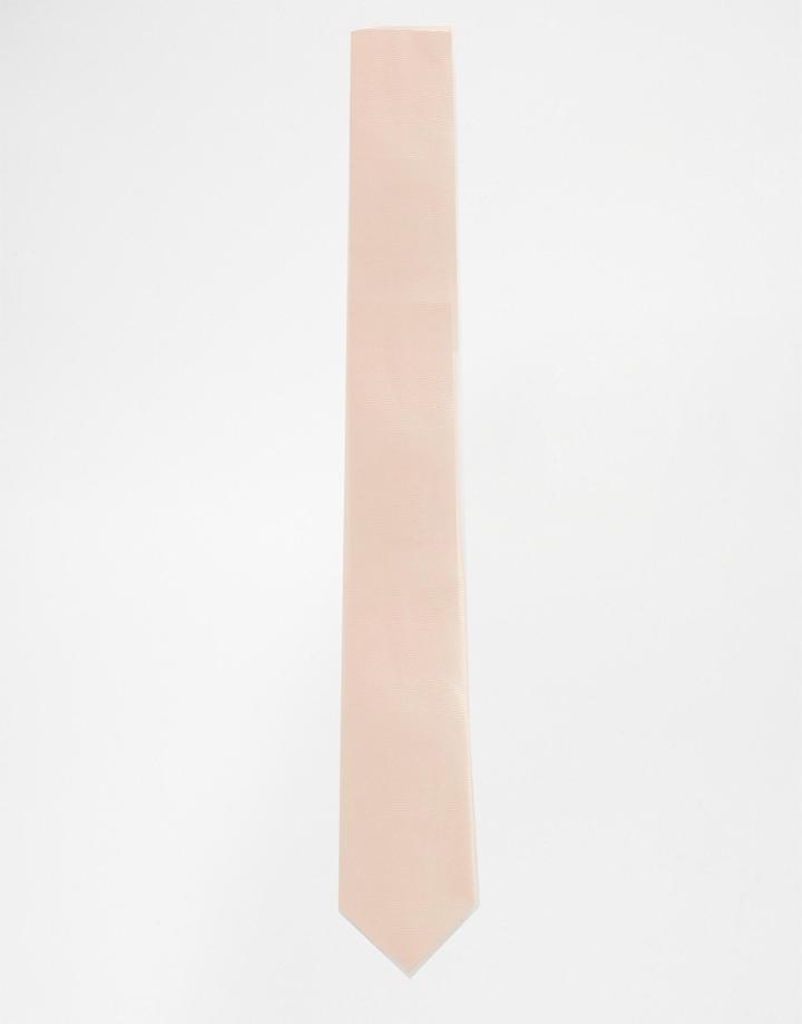Asos Wedding Tie In Pink - Pink