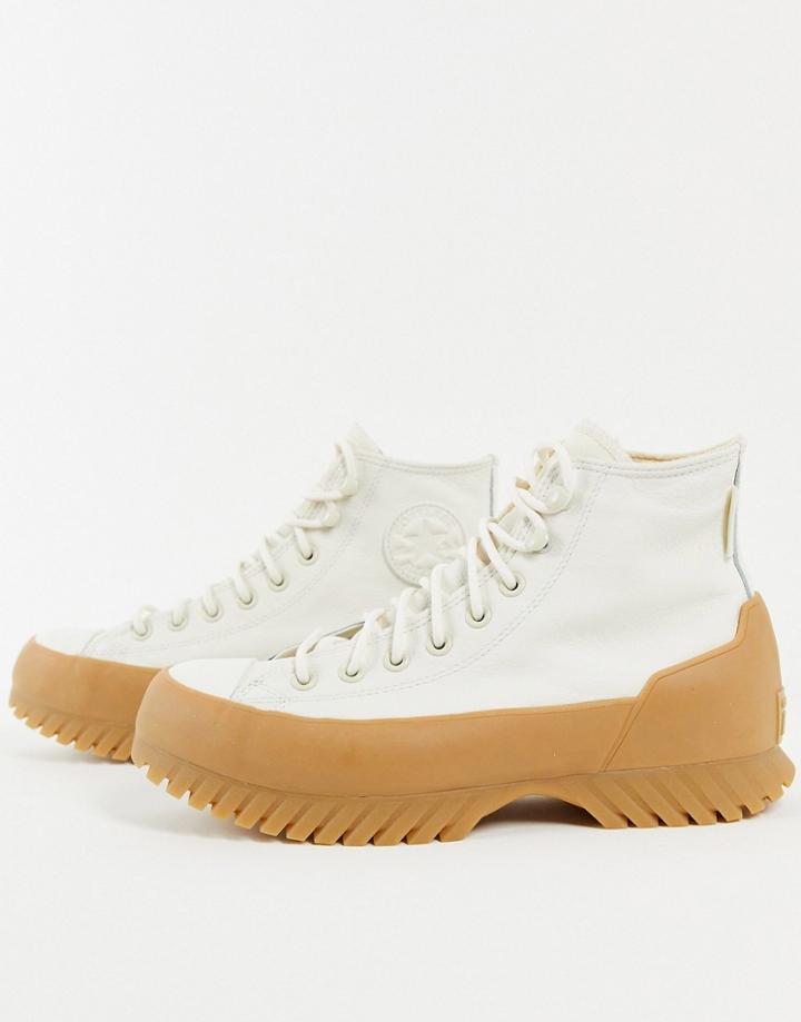 Converse Chuck Taylor All Star Lugged Winter 2.0 Boots In Stone With Gum Sole-neutral