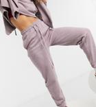 Collusion Oversized Sweatpants In Purple Heather Set