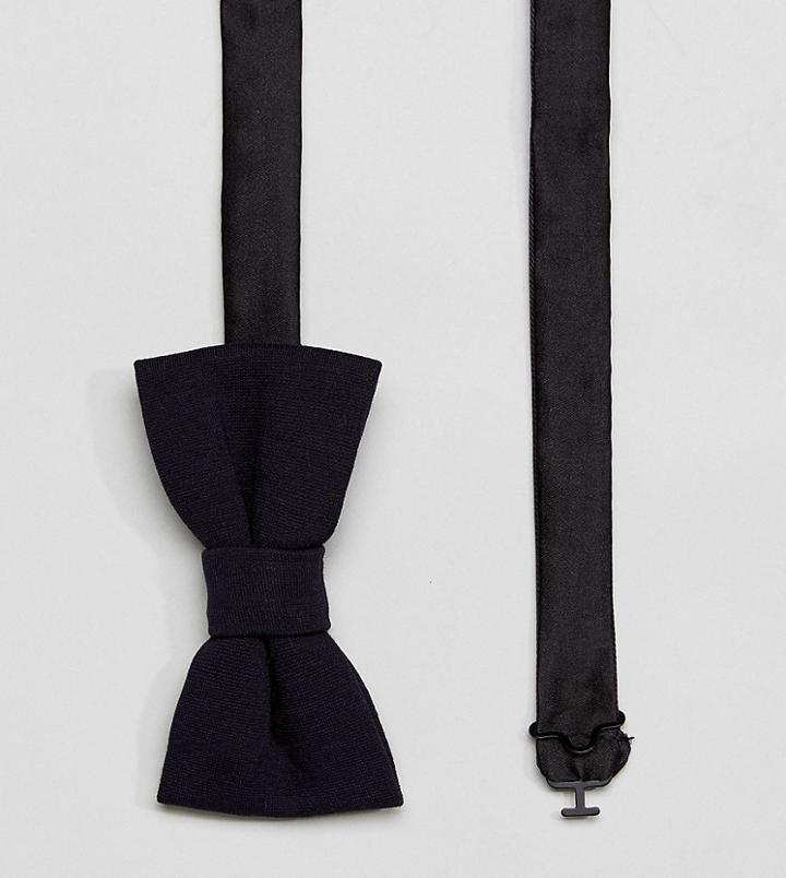 Noak Bow Tie In Jersey - Navy