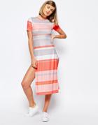 Lost Ink Knitted Stripe Dress - Multi