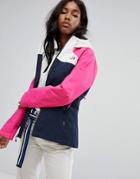 The North Face Stratos Waterproof Jacket In Pink And Navy - Pink