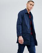 Abercrombie & Fitch Trench Trench In Navy - Navy