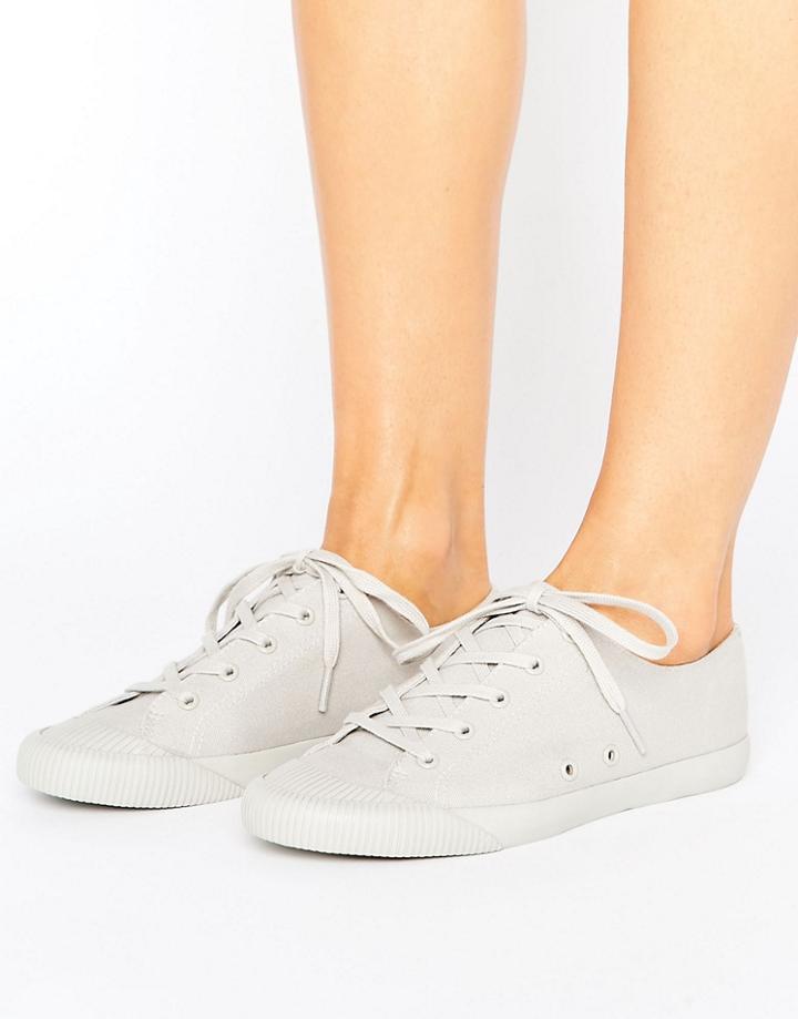 Asos Daisy Chain Lace Up Sneakers - Gray