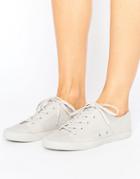 Asos Daisy Chain Lace Up Sneakers - Gray