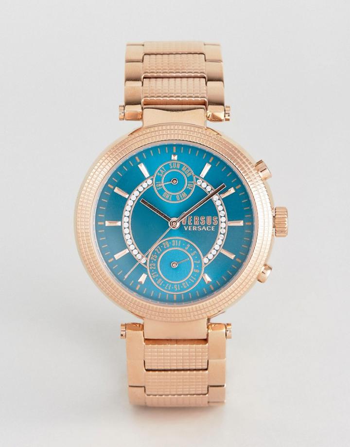 Versus Versace S7908 Versus Star Ferry Bracelet Watch In Rose Gold - Gold