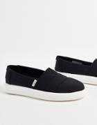 Toms Alpagarta Mallow Earthwise Sustainable Flat Shoes In Black Nylon