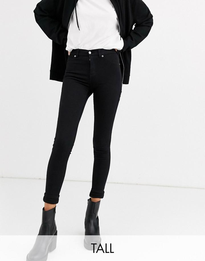 Dr Denim Tall Plenty Mid Rise Skinny Jean-black