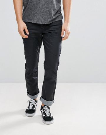 Voi Jeans Coated Regular Fit Jeans-black