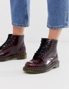 Dr Martens Vegan 101 Ankle Boots In Cherry