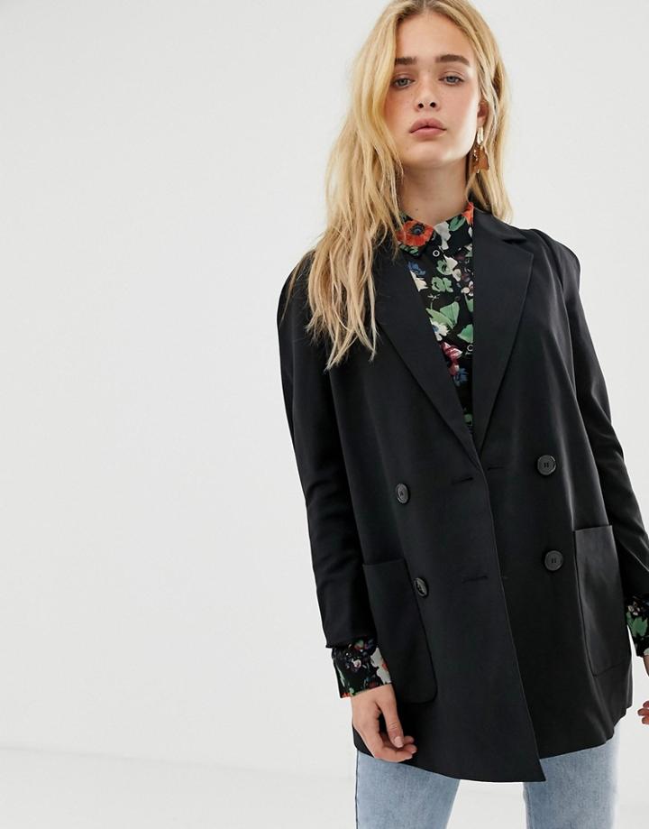 Vero Moda Puff Sleeve Blazer - Black