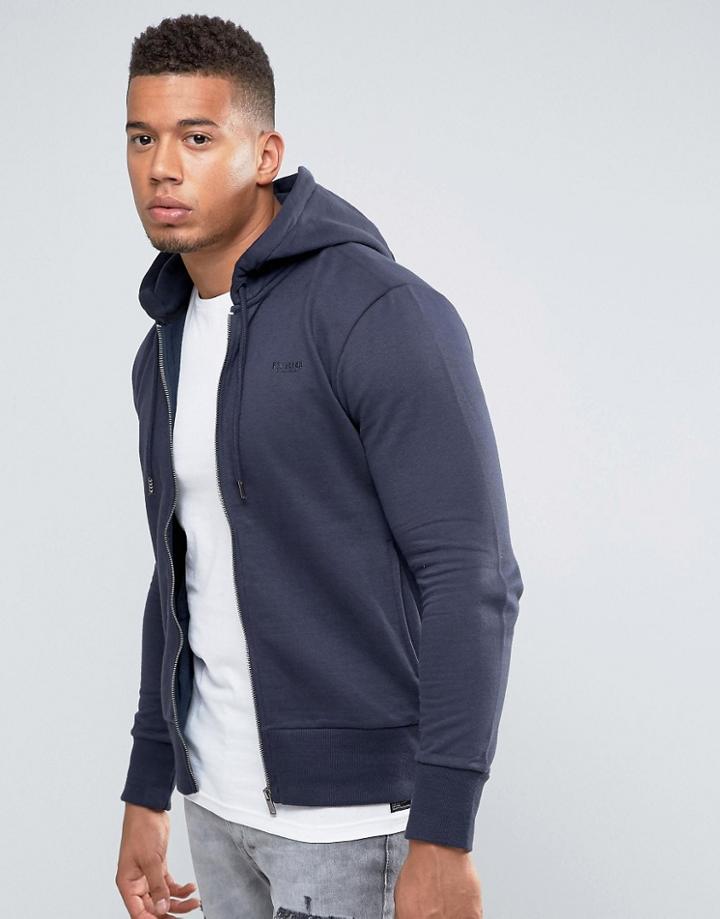 Firetrap Zip Through Hoodie - Navy