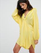 Anmol Beach Cover Up - Yellow