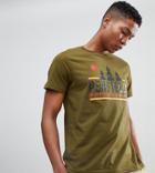 Penfield Treeline Logo Print T-shirt Exclusive In Green - Green