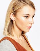 N2 By Les Nereides Gingerbread Man Hair Slide - Gold