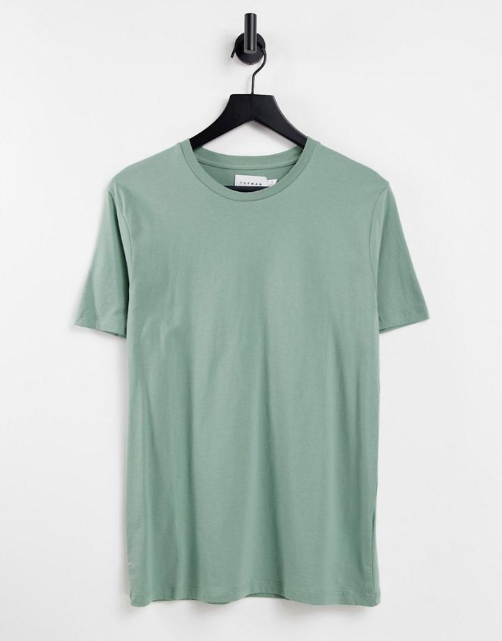 Topman Classic T-shirt In Light Green